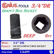 G6495 DEEP 3/4"DR X 6PT 17mm TO 50mm GENIUS  IMPACT SOCKET / GENIUS DEEP IMPACT BOX SOCKET