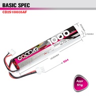 ชุดแบตเตอรี่ลิโพ บีบี CODDAR 1000mAh 35C 7.4V/11.1V ที่ชาร์จ และตัวเช็คเซลล์ แบตลิโพ 3 เซลล์