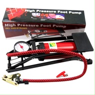 Bơm Đạp Chân Mini 01 Piston Đa Năng - Bơm Xe Đạp Xe Máy Ô Tô Bóng An Toàn Tiện Lợi