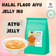 果冻粉 Halal Flago Ai Yu Instant Jelly Premix Powder 1KG Aiyu Jelly Powder Aiyu Powder Jelly Powder 爱玉速