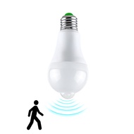 Human Body Sensor Bulb LED Sensor Bulb E27 Infrared PIR Wide Pressure Bulb 12W1W18W2W Bulb EA6Y