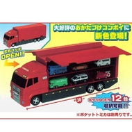 POCKET TOMICA CONTAINER TRUCK W/12PCS POCKET TOMICA CARS