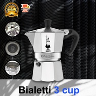 Bialetti Moka Pot Express หม้อต้มกาแฟสด กาต้ม กาแฟ กาแฟสด รุ่น Express ขนาด 3 cup 1614-239