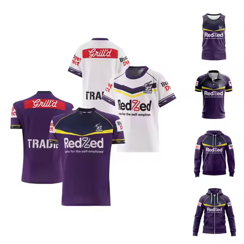 2026 Melbourne Stom Home/Away Hoodies Singlet Rugby Jersey S-7XL