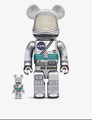 Medicom toy bearbrick 水星計畫 NASA Mercury Astronaut 100% & 400% be@rbrick