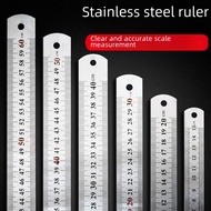 15cm 20cm 30cm 40cm 50cm 60cm Stainless Steel Ruler 0.35mm Metal Ruler With Hole School Office Stati