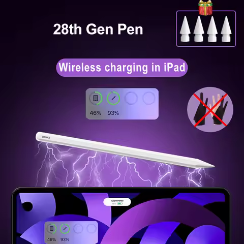 For Apple Pencil 2 iPad Pens With Wireless Charging Palm Rejection Tilt for iPad Air 4 5 Pro 11 12.9