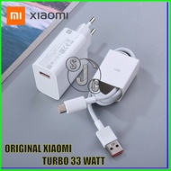 Charger TURBO CHARGER Xiaomi Mi note 10 Original 100% Charger Xiaomi 33 watt