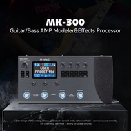 M-VAVE MK-300 Multi Effects Pedal Guitar Bass AMP Modeler 360+ Effects Looper Drum Machine MIDI USB 
