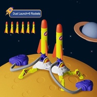 Kid Air Rocket Foot Pump Launcher Toys Sport Game Jump Stomp Outdoor Child Play Set Toy Pressed Rock
