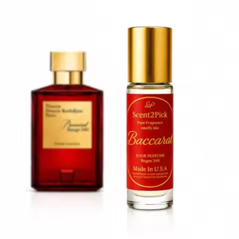 Baccarat Rouge 540 ROLL-ON SCENT OIL - 10ml Alcohol-Free Long-Lasting Oil-Based Fragrance in Travel-