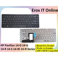 H.P Pavilion 14-N 14-D 14-G 14-R 14-S 14-W 240 G2 G3 HP 245 G2 G3 246 G2 G3 Series Keyboard 9Z.N9GSQ