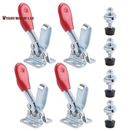 4Pcs Quick Release Toggle Clamp GH-201 Antislip Horizontal 59Lbs Holding Capacity for Machine Operat
