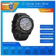 Garmin Fenix 6x Pro Solar 51mm Multisport GPS and Wrist-Based Heart Rate Smartwatch (Titanum Carbon Gray DLC With Black