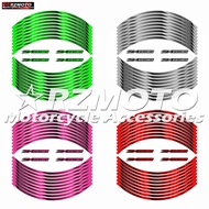 For Motorcycle ZX-636 Logo Wheel Decal Decoration 17 Inch Wheel Frame ZX-6R 636 Wheel Rim Reflective