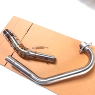 Exhaust stainless pipe 51mm gpx legend 150, GL 125, ST 125/150, CG 125, CG 150