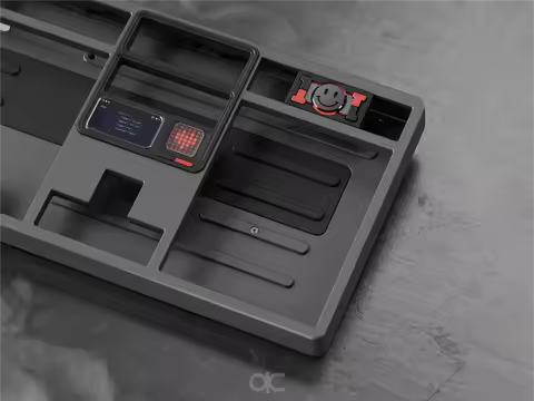 Qwertykeys QK101 Mechanical Keyboard Kit Three Mode Wireless Keyboard Customized Aluminum Alloy Keyb