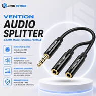 Vention BBS 3.5mm Male to 2 Female Audio Splitter Aux Cable Jack Splitter 2 in 1 Output Audio Aux Sp