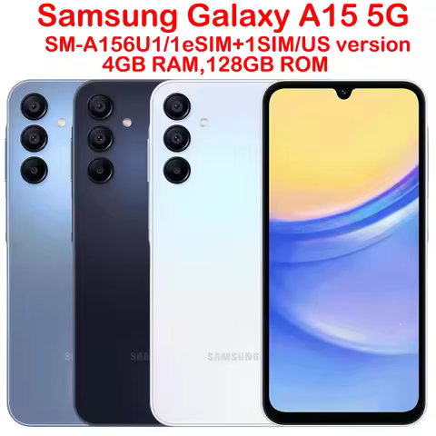 Samsung Galaxy A15 5G A156U1 Smart Android Phone 6.5-inch NFC 50MP Samsung Smart Phone 5000mAh 25W 9