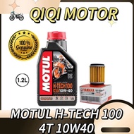 MOTUL H-TECH 100 10W40 4T FULLY SYNTHETIC ENGINE OIL VIETNAM 1.2L