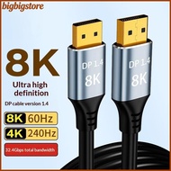 Big 240Hz High Refresh DisplayPort 1.4 Cable 8K 60Hz 4K 32.4Gbps High Speed DP Cord for FPS Gaming M