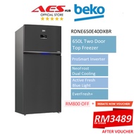 Beko Fridge Refrigerator Inverter 650L Fridge 2 Door Peti Ais 2 Pintu Peti Sejuk 2 Pintu Murah 冰箱 RDNE650E40DXBR