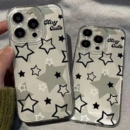 HP Casing Cool Style Redmi clearhp with Star Elements for Redmi A1 A3 9A 9C 10C 12C 13C 14C NOTE 8 P