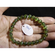 Natural Jewelry Gem Cat's Eye Green Apatite Single Circle Round Bead Bracelet 7.3MM/10MM Optional