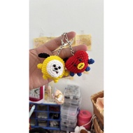 cute keychain BT21/beg keychain/amigurumi/friend birthday gift