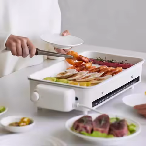 Olayks barbecue pot electric grill pan grill integrated indoor light smoke outdoor barbecue grill au