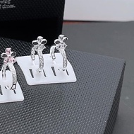 Bông tai trẻ em hình hoa 5 cánh chất liệu bằng bạc MS62