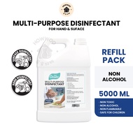 Cleanse360 Multi-Purpose Disinfectant For Hand & Surface [Liquid Refill - 5000ml / 5L ]