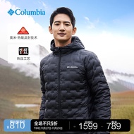 Columbia哥伦比亚户外情侣修身650蓬鸭绒无缝热压银点保暖羽绒服WE0954 010（石墨黑）（男女同款） L(180/100A)