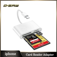 C-SAW iphone To SD TF Micro SD CF Card Reader USB-C OTG Adapter For iphone13 pro max iphone 12 iphone 11 mini