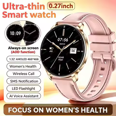 2026 New Outdoor Ultra-Thin Sports Smartwatch, Sports Monitoring, Sleep Monitoring, Heart Rate Detec