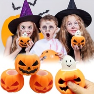 Halloween Pumpkin Stress Balls Fidget Toys Squishy Squeeze Ball Toys for Kids Boys Girls Stress Relief Halloween Party Gifts