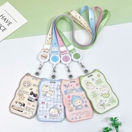 (1066) ID Card Strap, Student Card Holder, Cat Employee Card
