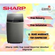 Sharp 12KG Top Load Inverter Washer ESY1219