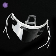 10 Pcs/Set Transparent Catering Mask Plastic Health Care Hygienic Anti Fog Shield Mouth Cover Masks