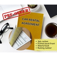 [PREORDER 20 DAYS] Buku Rental Agreement Kereta Sewa Malaysia