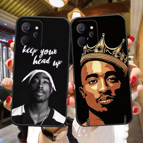 Rapper 2Pac Tupac Shakur Phone Case For OPPO Realme 16 15 15T 14 13 12 11 10 9 9I 8 8I 7 7I Pro Plus
