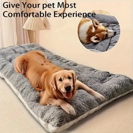Dog Bed Dog House Dog Mat Winter Fleece Thickened Comfortable Soft Large Dog Sleeping Mat Dog Cage M