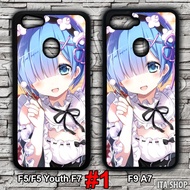 Oppo F9 A7 F5 F7 Case - Anime Re Zero - Rem Case (F9 A7 F5 F5 Youth F7)