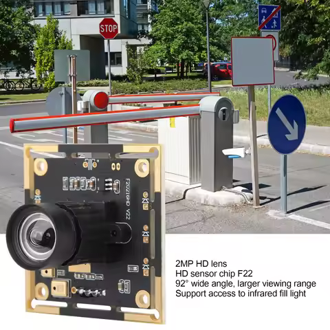Camera Module HBVCAM-F20216HD V22 Wide-Angle 92° for WinXP/Win7/Win8/Win10/OS X/Linux