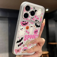For OPPO A6 Pro A16 A3X Note 80 Realme C63 phone case leather texture jack-o-lantern pattern