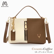 MARIONE - DAVINCI Tas Wanita Hand Bag Tas Selempang Wanita Slingbag Simple Elegant Kekinian Free Tal