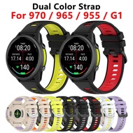 22 mm Quick Release Watch Strap For Garmin Forerunner 970 965 955 945 935 G1 Smart Watch Dual color 