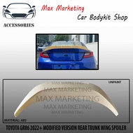TOYOTA GR86 2022+ MODIFIED VERSION DUCKTAIL REAR TRUNK WING SPOILER ABS SKIRT LIP BODYKIT