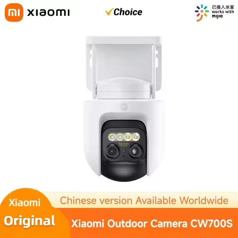 Xiaomi CW700S Outdoor Security Camera 2.5K 9X Zoom IP66 AI Human Vehicle Detection Color Night Visio
