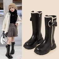 Kids Mid-calf Boots for Girls 2025 New Autumn Kids Thermal Boots Non-slip Catwalk K-pop Style Casual
